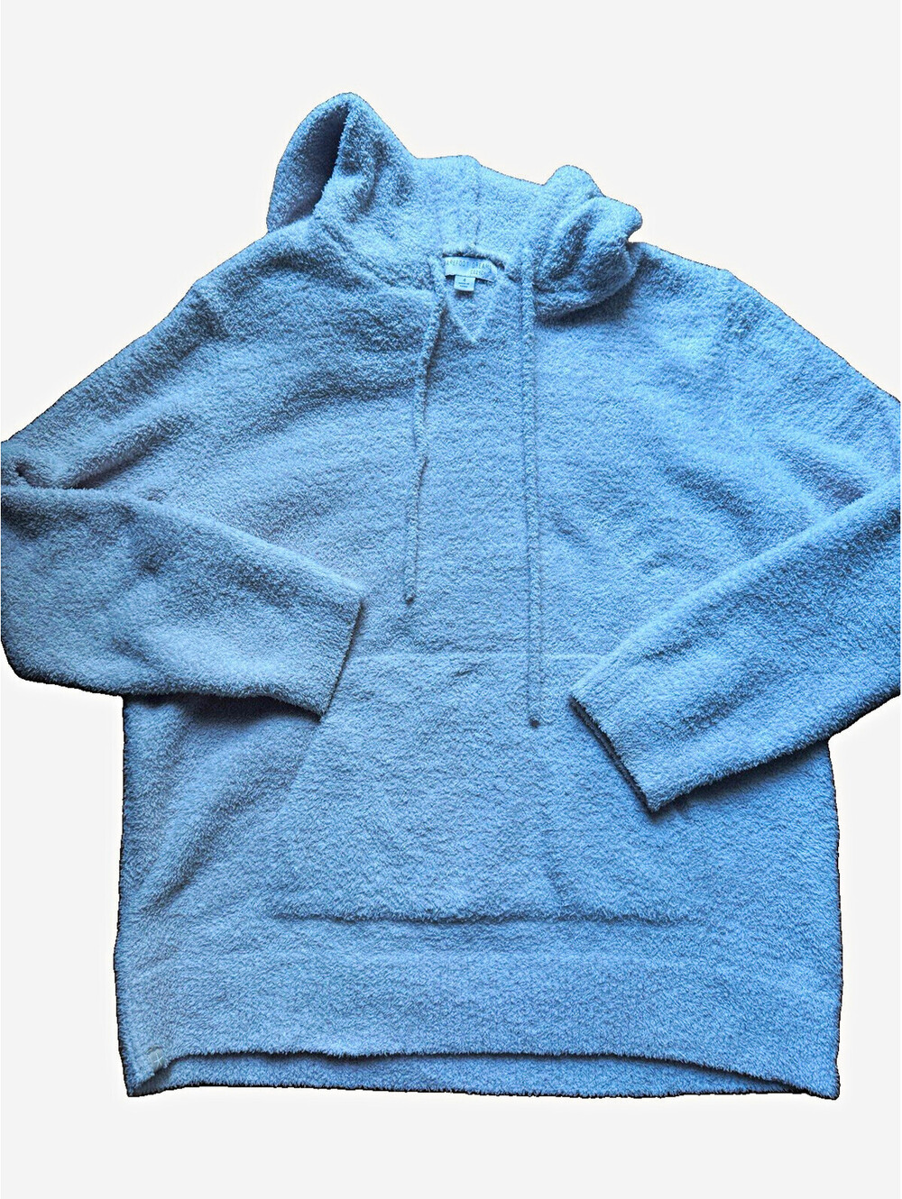 Barefoot Dreams CozyChic Skull Crossbones Hoodie Size 4 Ivory Plush